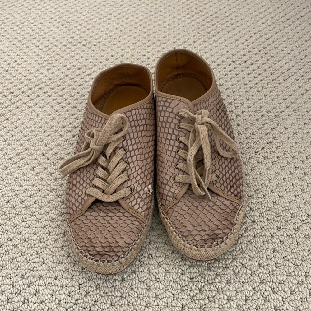 Aerin, Size 10 Brown Espadrille Style Sneakers
